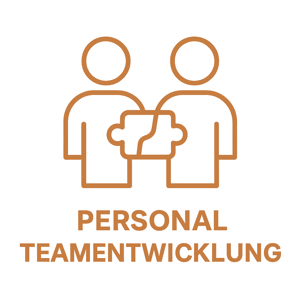 Zwei Personen halten zusammen ein Puzzle-Teil &ndash; Symbol f&uuml;r Teamentwicklung.